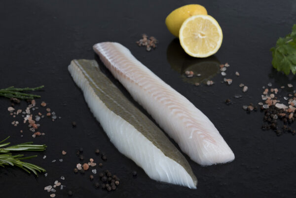 Kabeljauwloins met en zonder huid
